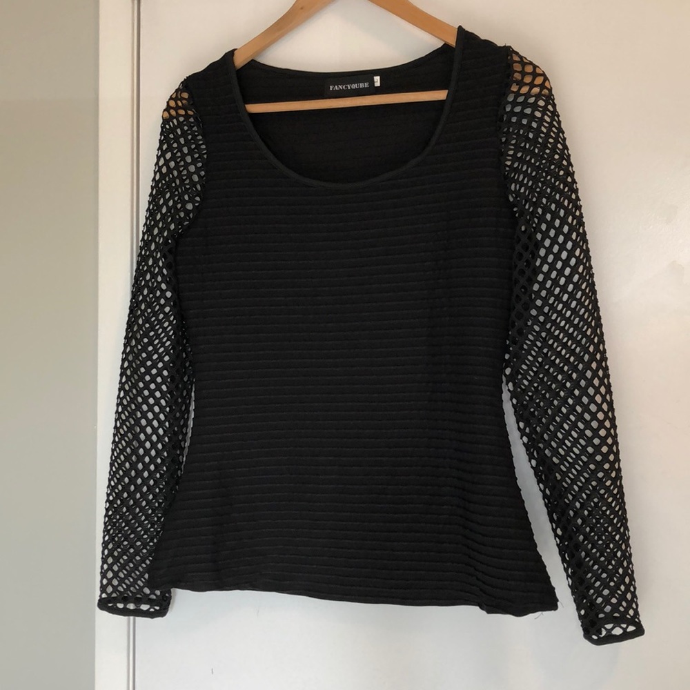 SOLD - Black mesh shirt
